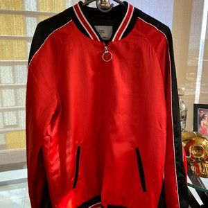 SIXTH JUNE BRIGHT RED POLYESTER LIGHT JACKET
